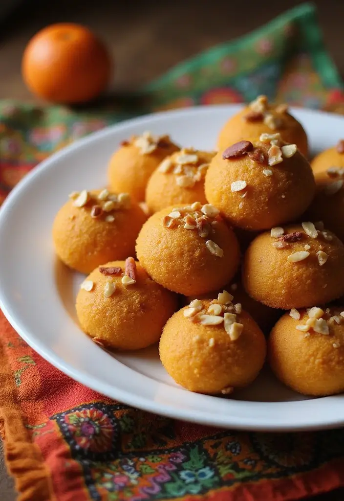 25 Andhra Vegetarian Recipes in Telugu Style Cooking 15 25 Andhra Vegetarian Recipes in Telugu Style Cooking - 15. Rawa Ladoo (Semolina Sweets)