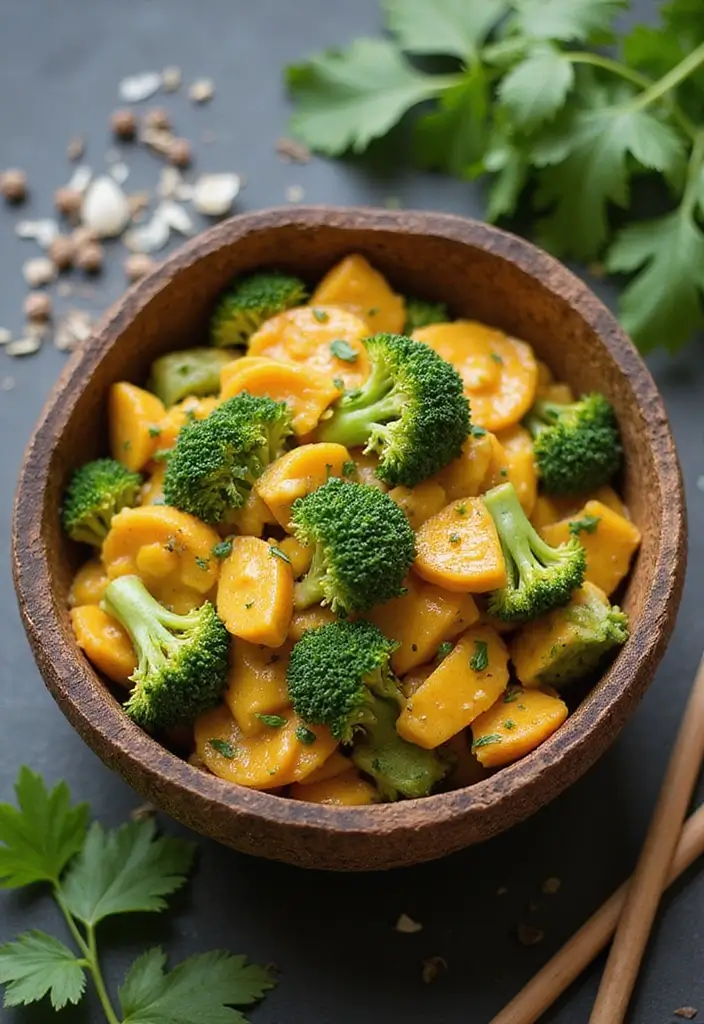 25 Broccoli Stir Fry Vegetarian Recipes That Are Healthy and Easy 4 25 Broccoli Stir Fry Vegetarian Recipes That Are Healthy and Easy - 4. Coconut Curry Broccoli Stir Fry