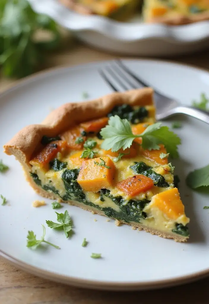 25 Butternut Squash Vegetarian Recipes Perfect for Fall 13 25 Butternut Squash Vegetarian Recipes Perfect for Fall - 13. Butternut Squash and Spinach Quiche