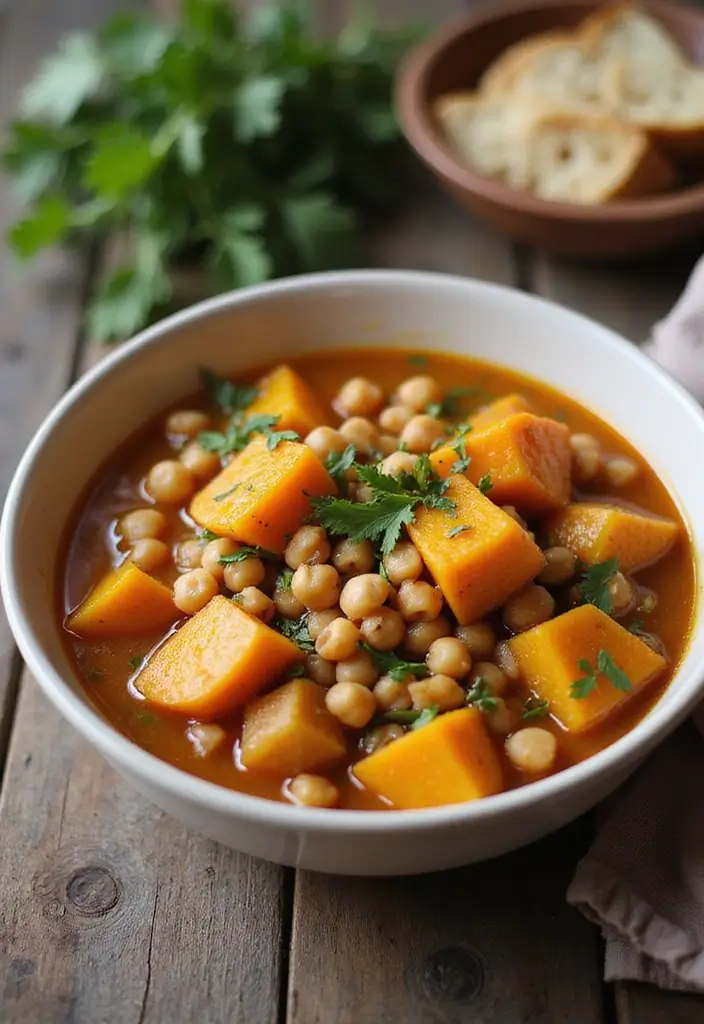 25 Butternut Squash Vegetarian Recipes Perfect for Fall 14 25 Butternut Squash Vegetarian Recipes Perfect for Fall - 14. Butternut Squash and Chickpea Stew