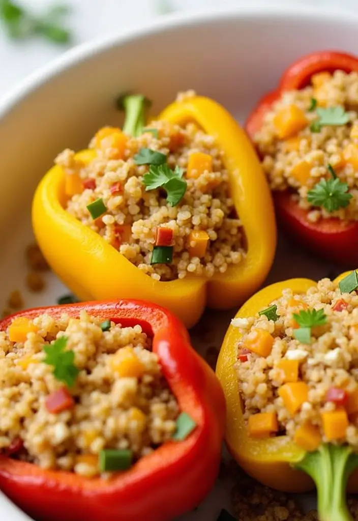 25 Butternut Squash Vegetarian Recipes Perfect for Fall 7 25 Butternut Squash Vegetarian Recipes Perfect for Fall - 7. Butternut Squash Stuffed Peppers