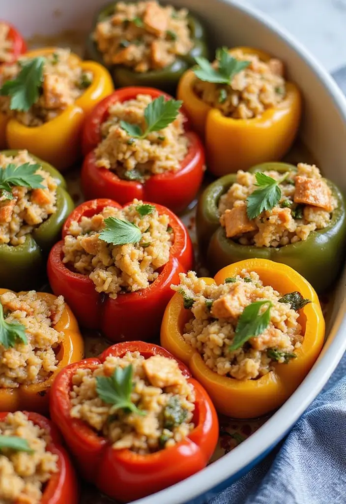 25 Chinese Vegetarian Recipes for Flavorful Meals 11 25 Chinese Vegetarian Recipes for Flavorful Meals - 11. Chinese-style Stuffed Peppers