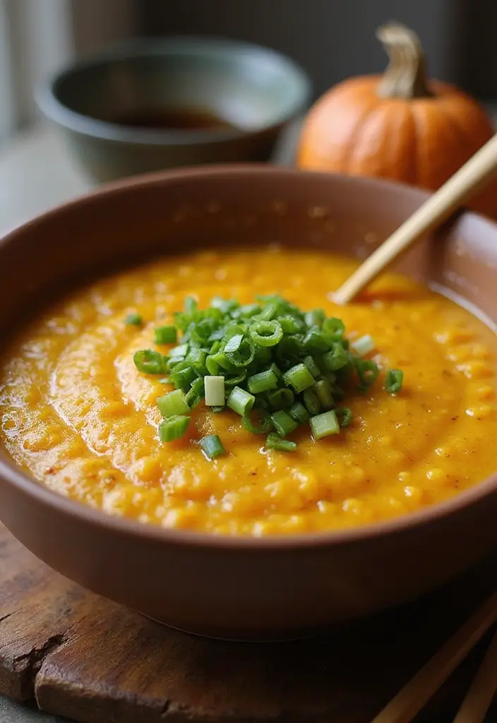 25 Chinese Vegetarian Recipes for Flavorful Meals 14 25 Chinese Vegetarian Recipes for Flavorful Meals - 14. Pumpkin Congee