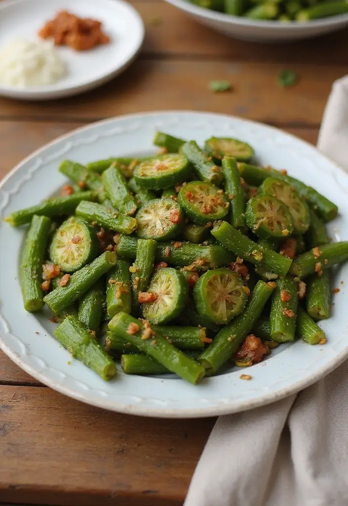 25 Chinese Vegetarian Recipes for Flavorful Meals 16 25 Chinese Vegetarian Recipes for Flavorful Meals - 16. Savory Okra Stir-fry