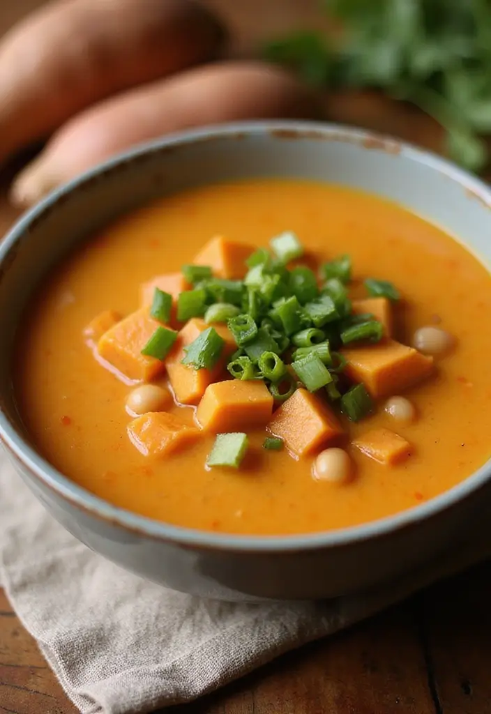 25 Chinese Vegetarian Recipes for Flavorful Meals 21 25 Chinese Vegetarian Recipes for Flavorful Meals - 21. Sweet Potato and Mung Bean Soup