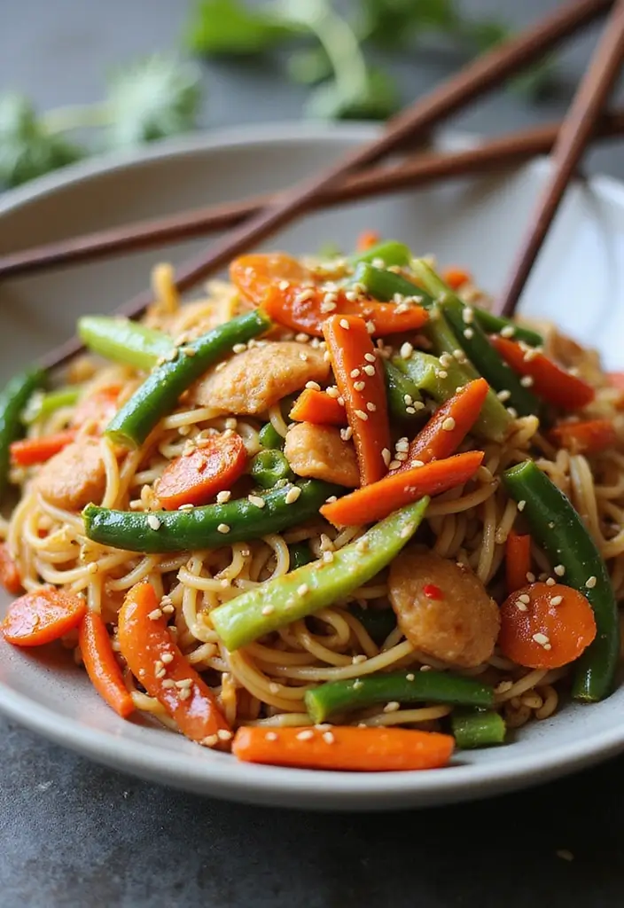 25 Chinese Vegetarian Recipes for Flavorful Meals 4 25 Chinese Vegetarian Recipes for Flavorful Meals - 4. Szechuan Vegetable Noodles