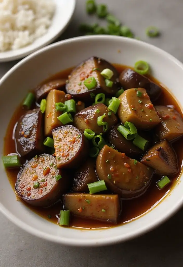 25 Chinese Vegetarian Recipes for Flavorful Meals 5 25 Chinese Vegetarian Recipes for Flavorful Meals - 5. Eggplant in Garlic Sauce