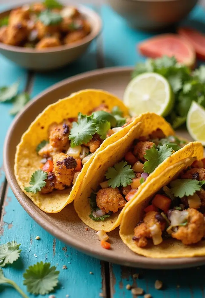 25 Dairy Free Vegetarian Recipes That Are Easy and Delicious 12 25 Dairy Free Vegetarian Recipes That Are Easy and Delicious - 12. Roasted Cauliflower Tacos