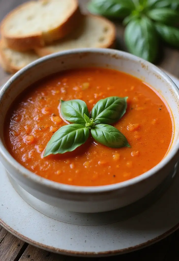 25 Dairy Free Vegetarian Recipes That Are Easy and Delicious 17 25 Dairy Free Vegetarian Recipes That Are Easy and Delicious - 17. Tomato Basil Soup