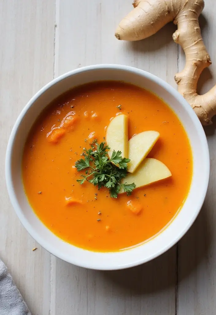25 Dairy Free Vegetarian Recipes That Are Easy and Delicious 19 25 Dairy Free Vegetarian Recipes That Are Easy and Delicious - 19. Carrot Ginger Soup