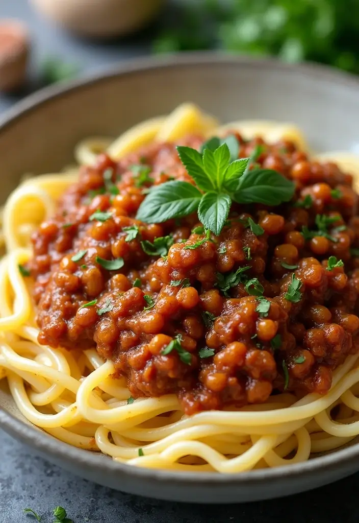 25 Dairy Free Vegetarian Recipes That Are Easy and Delicious 7 25 Dairy Free Vegetarian Recipes That Are Easy and Delicious - 7. Lentil Bolognese