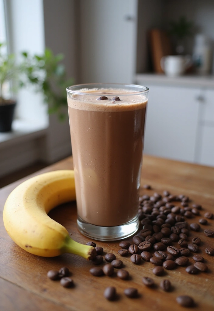 25 Easy Vegetarian Breakfast Recipes for Busy Mornings 14 25 Easy Vegetarian Breakfast Recipes for Busy Mornings - 14. Mocha Smoothie