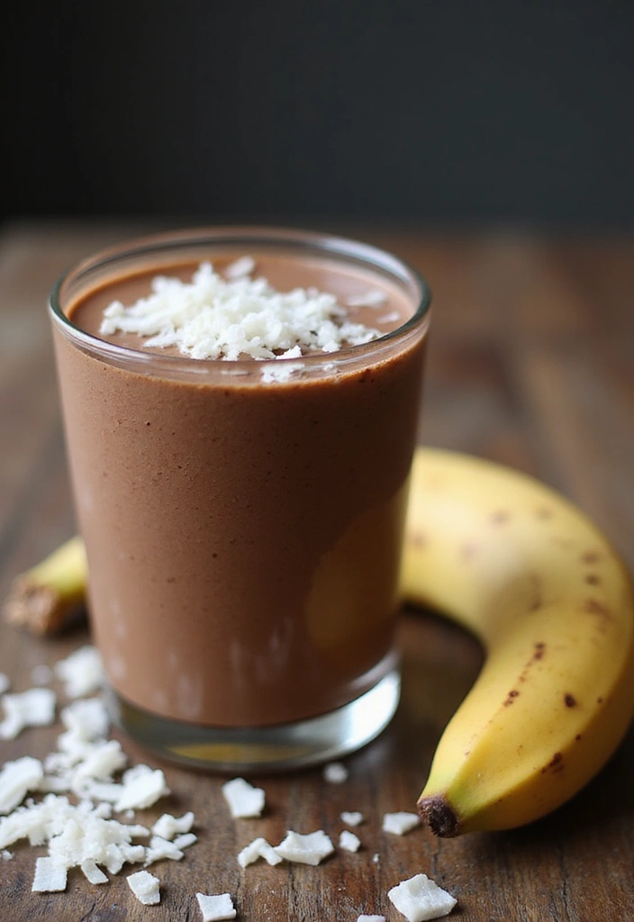 25 Easy Vegetarian Breakfast Recipes for Busy Mornings 20 25 Easy Vegetarian Breakfast Recipes for Busy Mornings - 20. Chocolate Coconut Smoothie