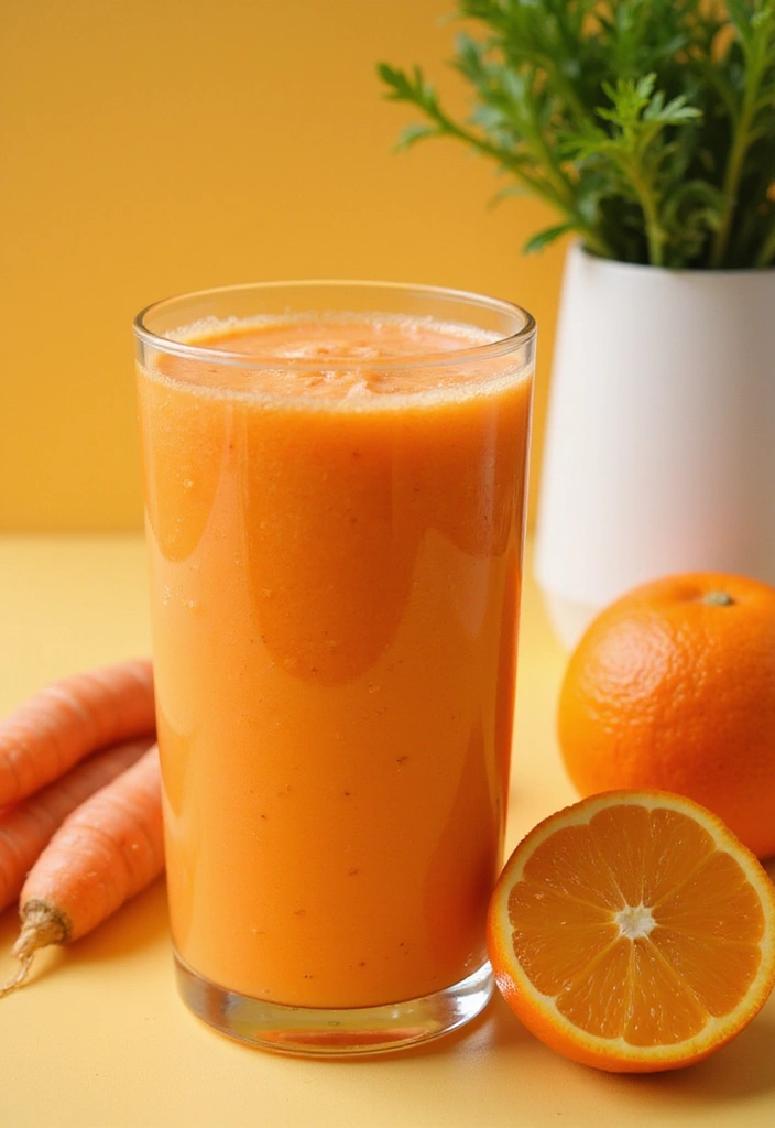 25 Easy Vegetarian Breakfast Recipes for Busy Mornings 22 25 Easy Vegetarian Breakfast Recipes for Busy Mornings - 22. Carrot Orange Smoothie