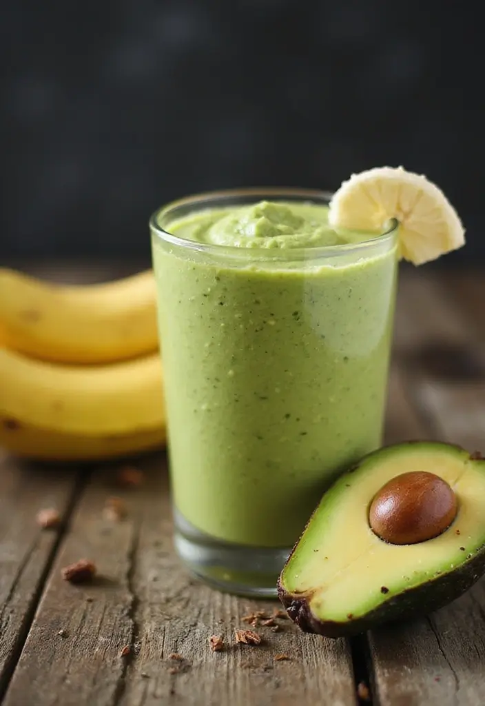 25 Easy Vegetarian Breakfast Recipes for Busy Mornings 5 25 Easy Vegetarian Breakfast Recipes for Busy Mornings - 5. Avocado Banana Smoothie
