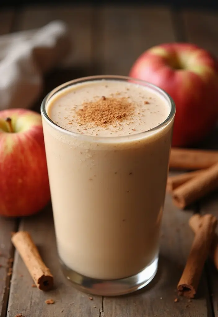 25 Easy Vegetarian Breakfast Recipes for Busy Mornings 8 25 Easy Vegetarian Breakfast Recipes for Busy Mornings - 8. Apple Cinnamon Smoothie