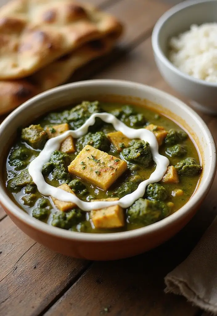 25 Healthy Indian Vegetarian Recipes for Everyday Meals - 15. Palak Paneer