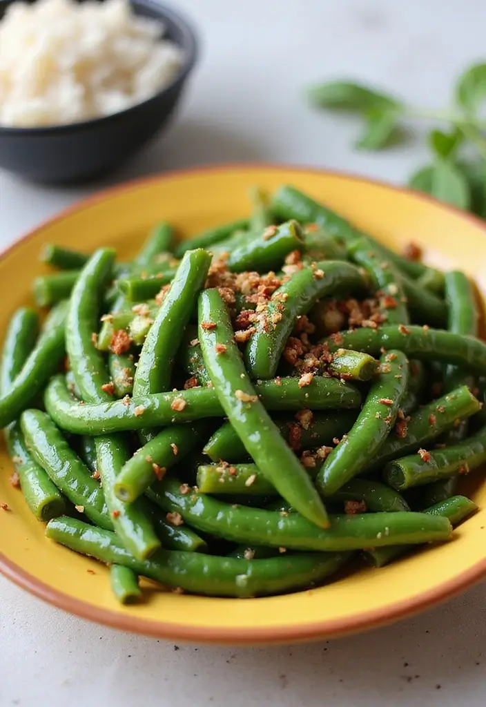 25 Healthy Indian Vegetarian Recipes for Everyday Meals - 24. Sautéed Green Beans