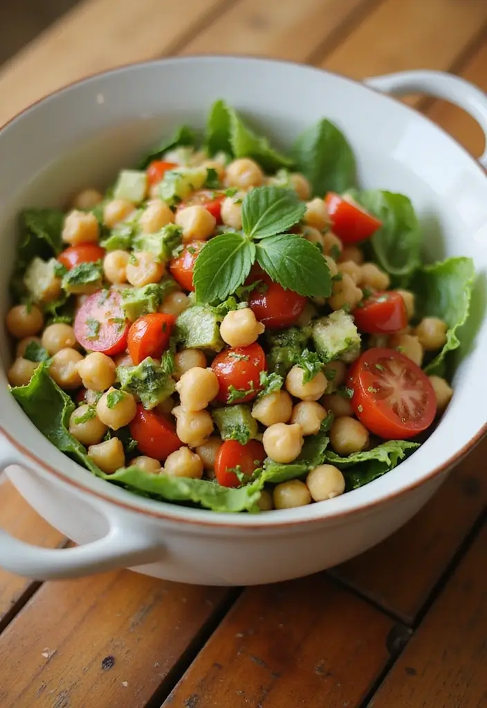 25 Healthy Indian Vegetarian Recipes for Everyday Meals - 3. Chickpea Salad