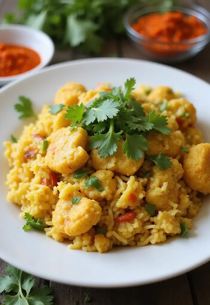 25 Healthy Indian Vegetarian Recipes for Everyday Meals - 5. Curried Cauliflower Rice
