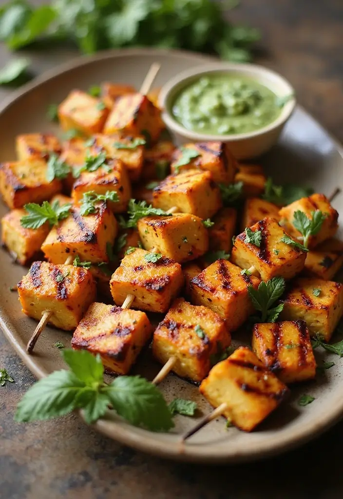 25 Healthy Indian Vegetarian Recipes for Everyday Meals - 8. Paneer Tikka