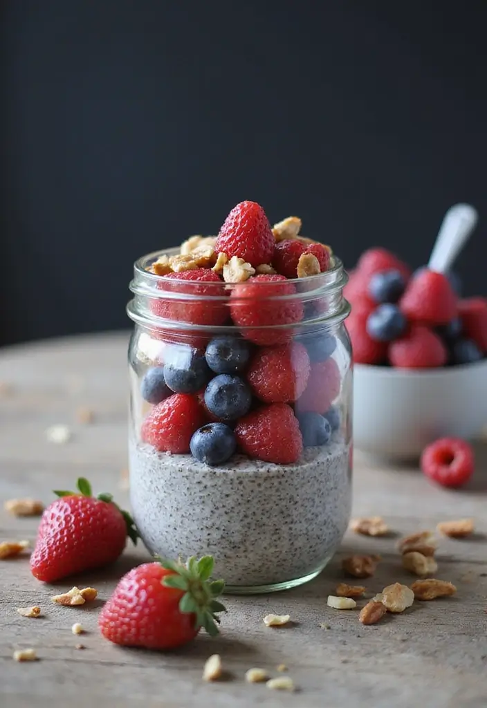 25 Healthy Low Carb High Protein Vegetarian Breakfast Ideas 2 25 Healthy Low Carb High Protein Vegetarian Breakfast Ideas - 2. Chia Seed Pudding with Almond Milk