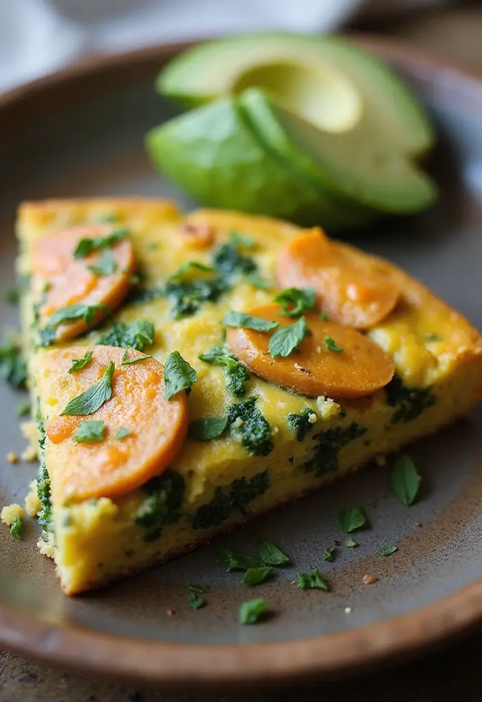 25 Healthy Low Carb High Protein Vegetarian Breakfast Ideas 23 25 Healthy Low Carb High Protein Vegetarian Breakfast Ideas - 23. Sweet Potato and Kale Frittata