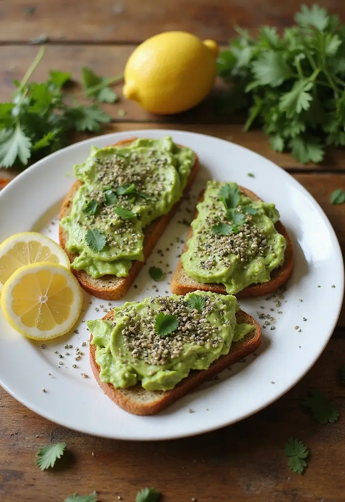 25 Healthy Low Carb High Protein Vegetarian Breakfast Ideas 4 25 Healthy Low Carb High Protein Vegetarian Breakfast Ideas - 4. Avocado Toast with Hemp Seeds