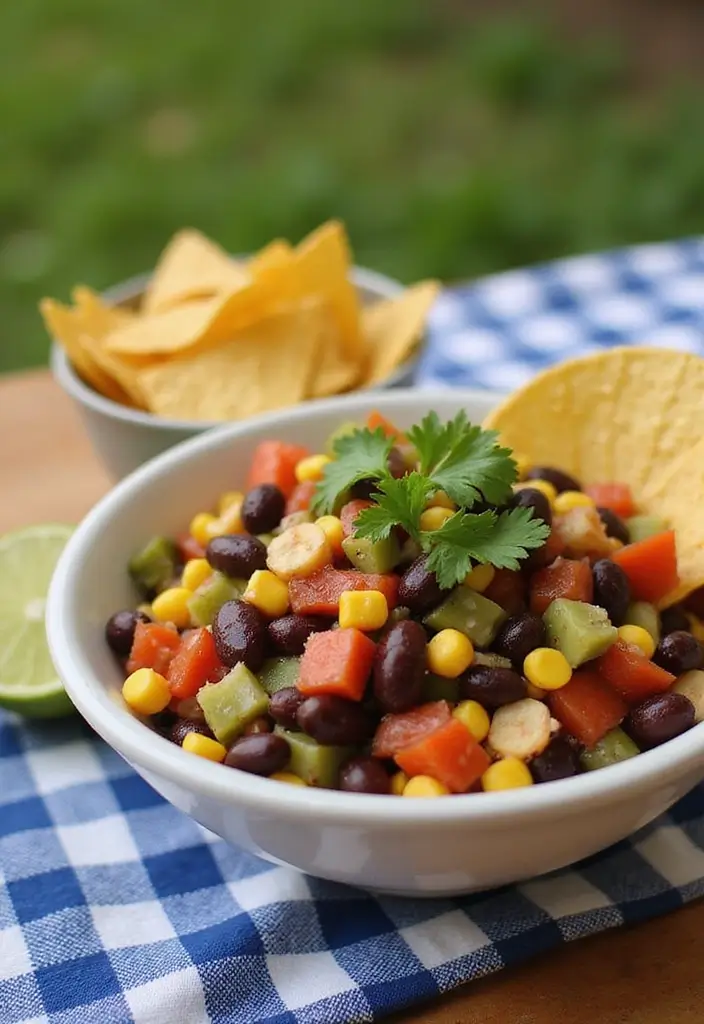 25 Healthy Vegetarian Lunch Recipes for Work or School - 16. Black Bean & Corn Salad