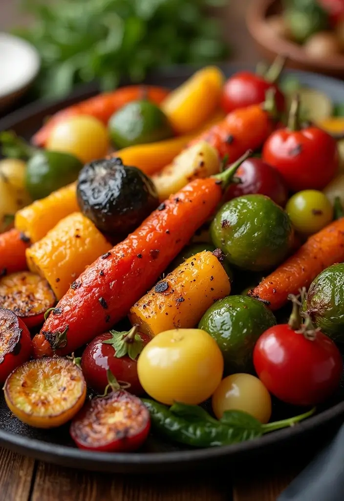 25 High Protein Low Carb Vegetarian Recipes to Try 17 25 High Protein Low Carb Vegetarian Recipes to Try - 17. Roasted Vegetable Medley