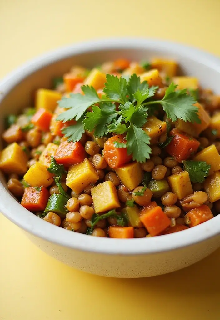 25 High Protein Low Carb Vegetarian Recipes to Try 18 25 High Protein Low Carb Vegetarian Recipes to Try - 18. Curried Lentil Salad
