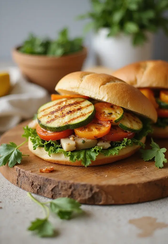 25 High Protein Low Carb Vegetarian Recipes to Try 24 25 High Protein Low Carb Vegetarian Recipes to Try - 24. Grilled Vegetable Sandwich