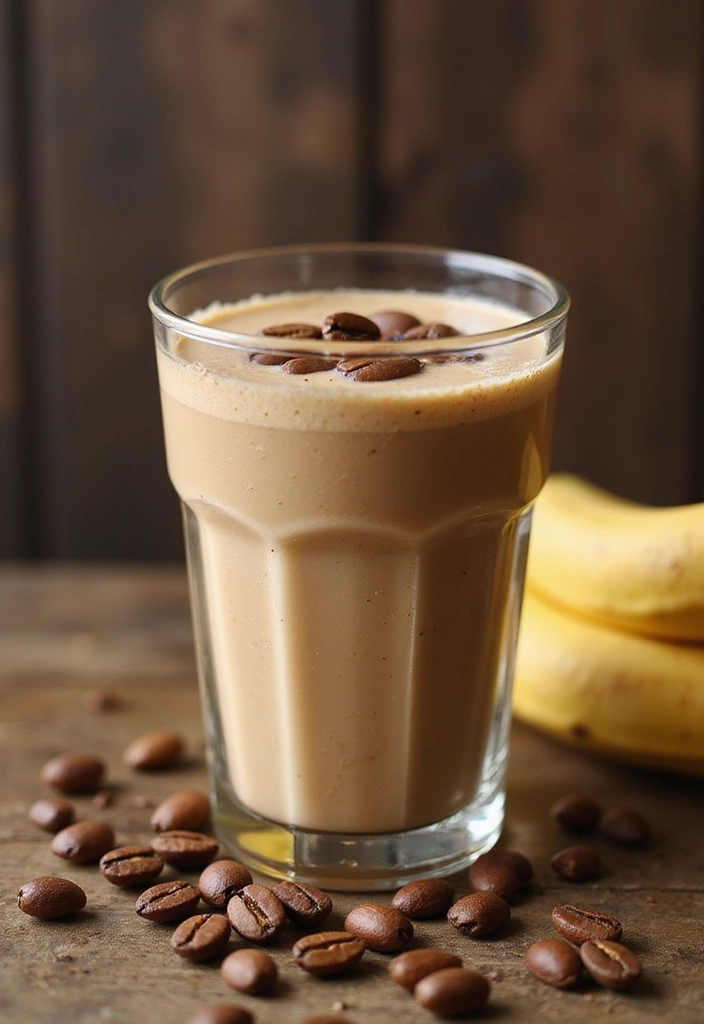 25 High Protein Vegetarian Breakfast Recipes That Keep You Full 12 25 High Protein Vegetarian Breakfast Recipes That Keep You Full - 12. Coffee Banana Protein Smoothie