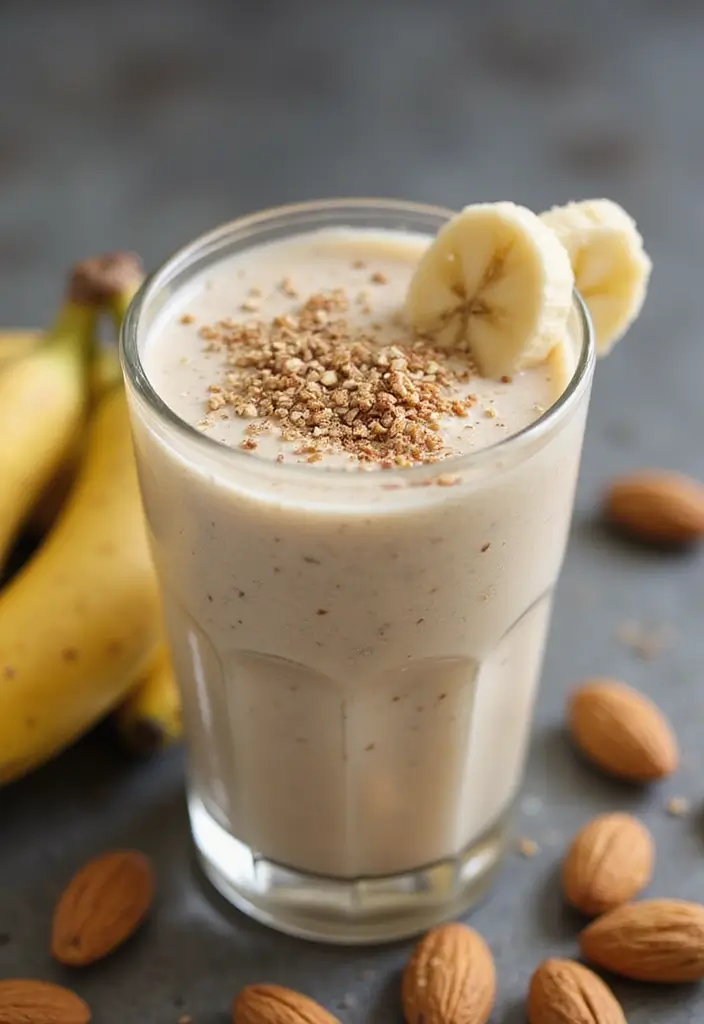 25 High Protein Vegetarian Breakfast Recipes That Keep You Full 13 25 High Protein Vegetarian Breakfast Recipes That Keep You Full - 13. Nutty Banana Protein Smoothie