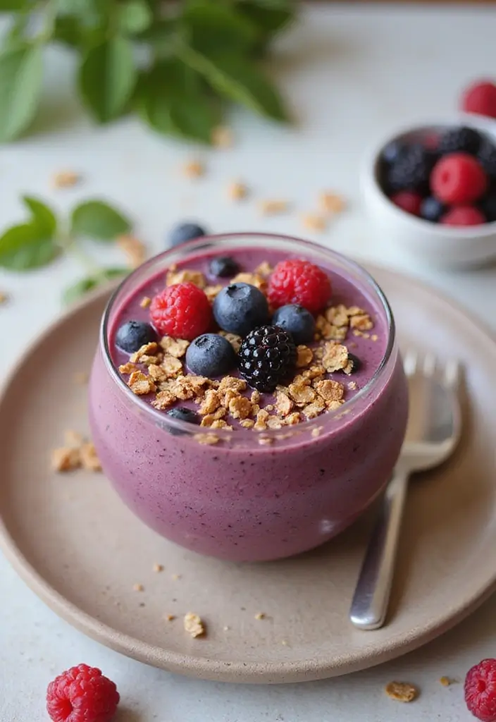 25 High Protein Vegetarian Breakfast Recipes That Keep You Full 14 25 High Protein Vegetarian Breakfast Recipes That Keep You Full - 14. Acai Berry Protein Smoothie