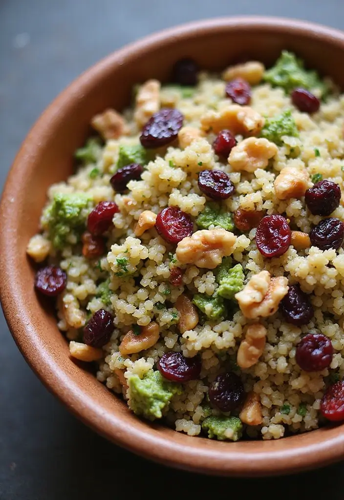 25 High Protein Vegetarian Meal Prep Recipes for Busy Weeks 18 25 High Protein Vegetarian Meal Prep Recipes for Busy Weeks - 18. Cranberry and Walnut Quinoa Salad