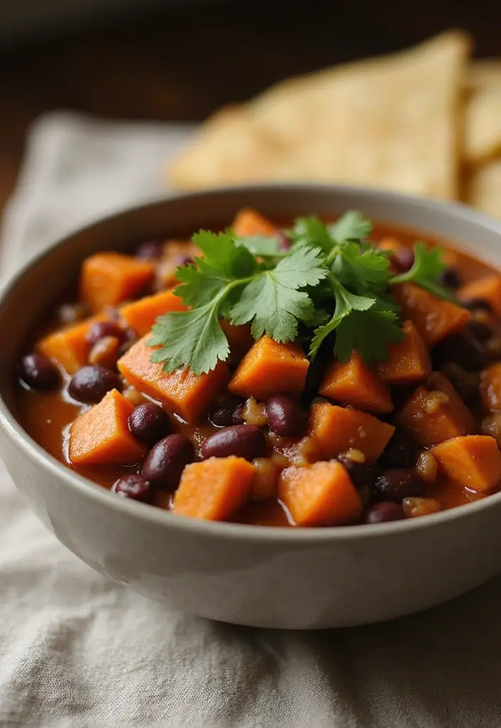 25 High Protein Vegetarian Meal Prep Recipes for Busy Weeks 19 25 High Protein Vegetarian Meal Prep Recipes for Busy Weeks - 19. Sweet Potato and Black Bean Chili