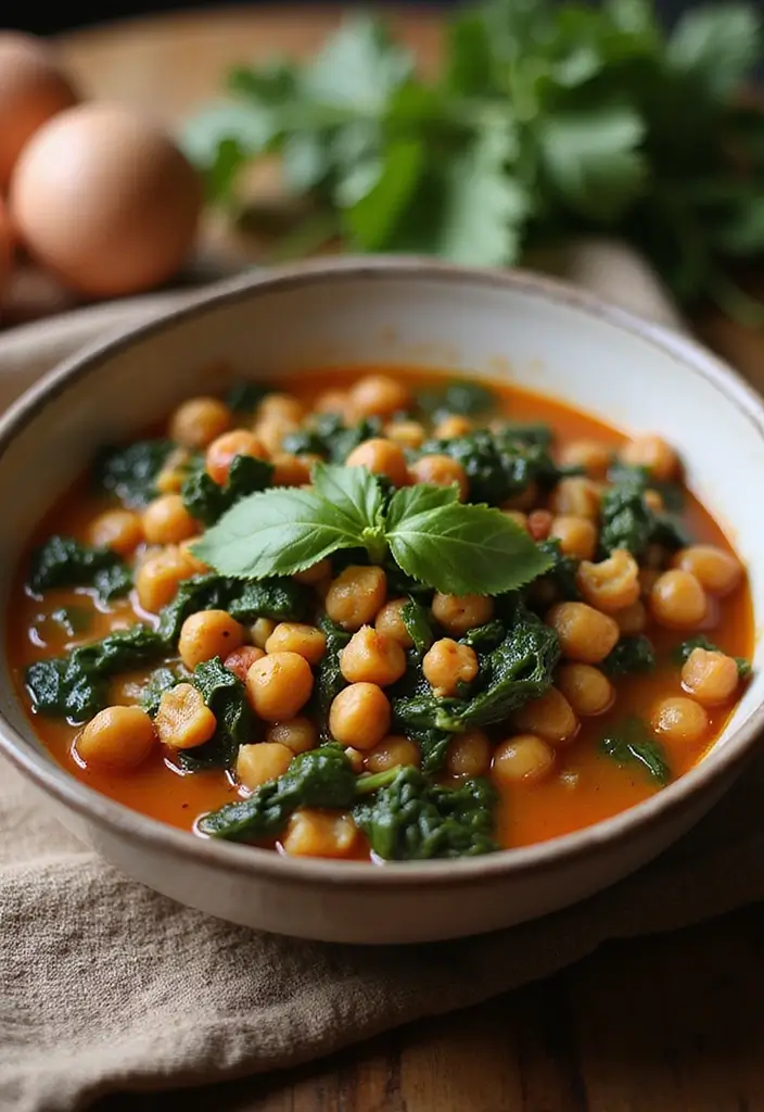 25 High Protein Vegetarian Meal Prep Recipes for Busy Weeks 23 25 High Protein Vegetarian Meal Prep Recipes for Busy Weeks - 23. Spinach and Chickpea Stew