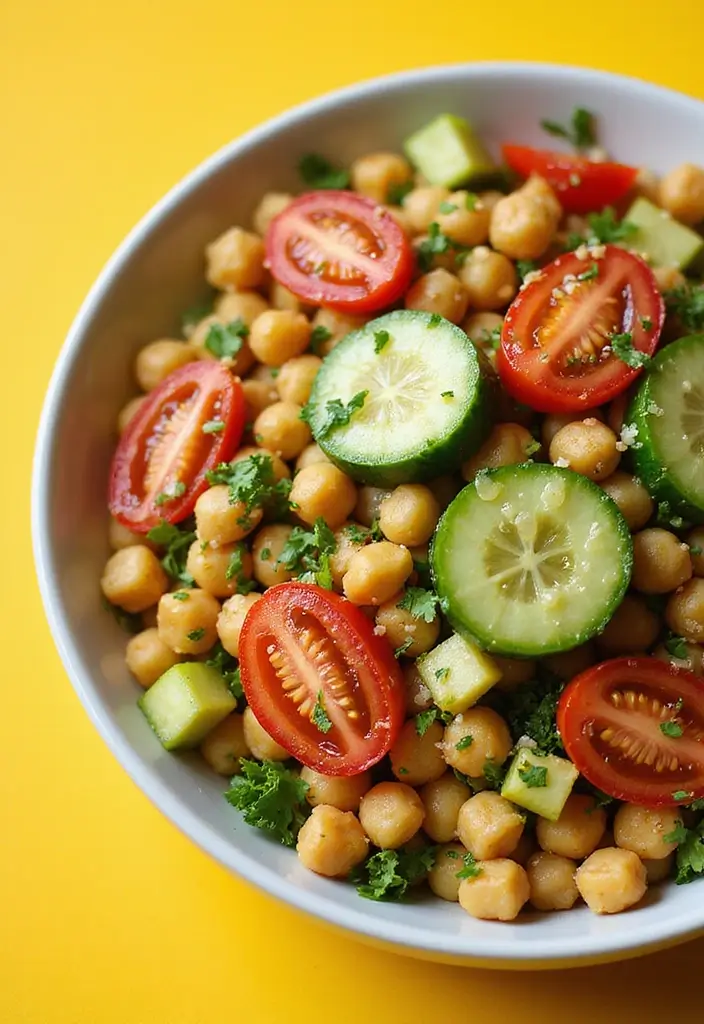 25 High Protein Vegetarian Meal Prep Recipes for Busy Weeks 9 25 High Protein Vegetarian Meal Prep Recipes for Busy Weeks - 9. Mediterranean Chickpea Bowls