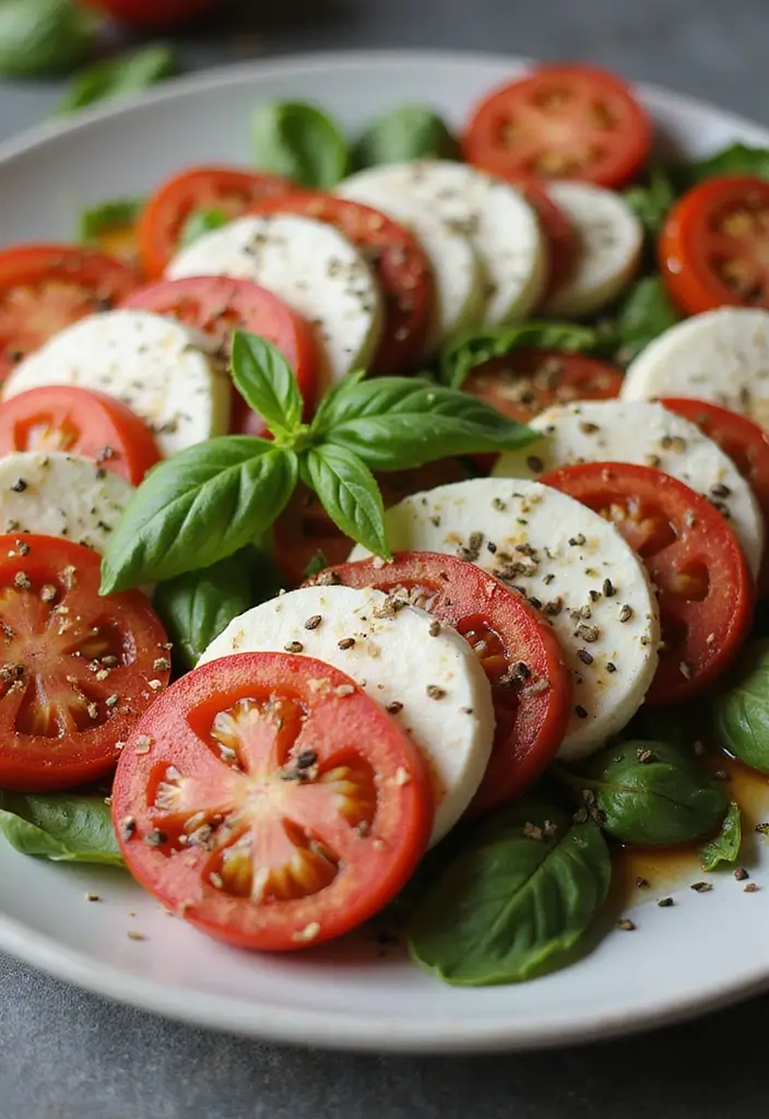 25 High Protein Vegetarian Salad Recipes for Healthy Living 13 25 High Protein Vegetarian Salad Recipes for Healthy Living - 13. Caprese Salad with Hemp Seeds