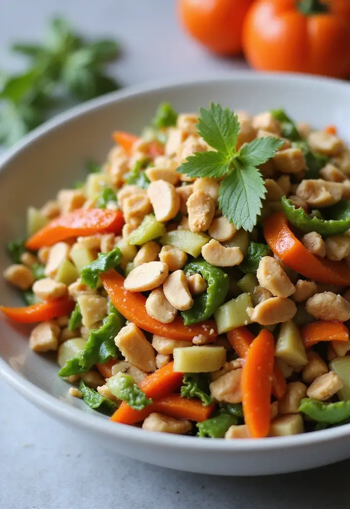 25 High Protein Vegetarian Salad Recipes for Healthy Living 22 25 High Protein Vegetarian Salad Recipes for Healthy Living - 22. Thai Peanut Salad