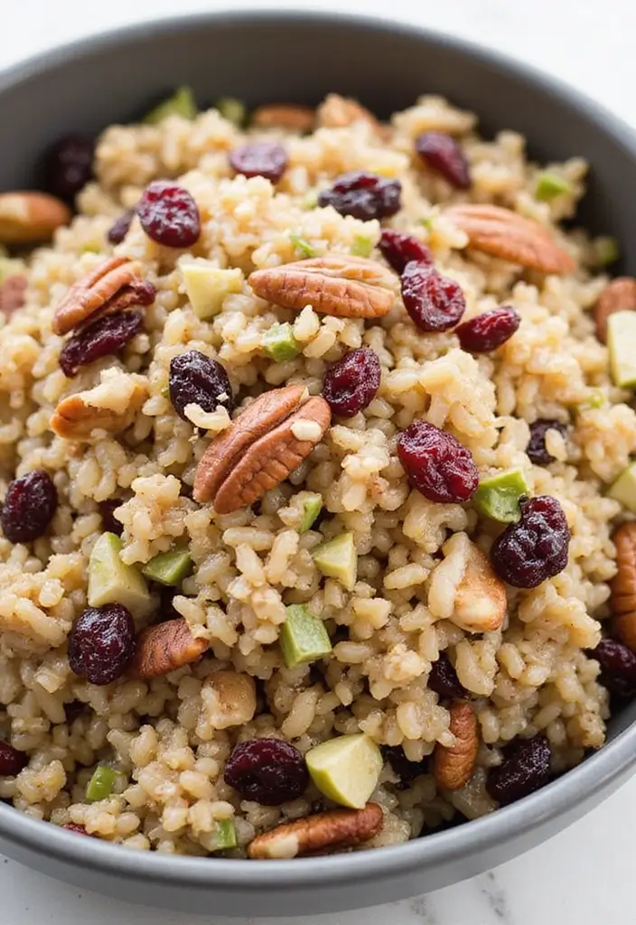 25 High Protein Vegetarian Salad Recipes for Healthy Living 23 25 High Protein Vegetarian Salad Recipes for Healthy Living - 23. Wild Rice Salad with Cranberries and Pecans