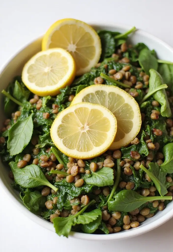 25 High Protein Vegetarian Salad Recipes for Healthy Living 25 25 High Protein Vegetarian Salad Recipes for Healthy Living - 25. Lentil and Spinach Salad with Lemon Dressing