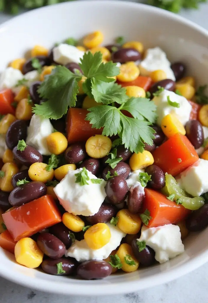 25 High Protein Vegetarian Salad Recipes for Healthy Living 3 25 High Protein Vegetarian Salad Recipes for Healthy Living - 3. Greek Yogurt and Black Bean Salad