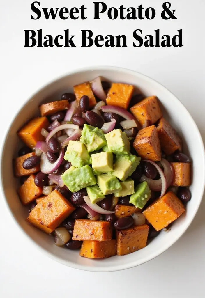 25 High Protein Vegetarian Salad Recipes for Healthy Living 8 25 High Protein Vegetarian Salad Recipes for Healthy Living - 8. Sweet Potato and Black Bean Salad