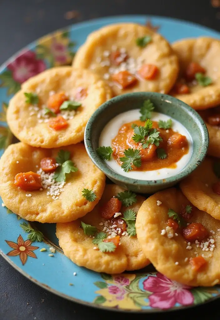 25 Indian Vegetarian Dinner Recipes Full of Flavor for Busy Weeknights 14 25 Indian Vegetarian Dinner Recipes Full of Flavor for Busy Weeknights - 14. Dahi Puri (Stuffed Yogurt Puffs)