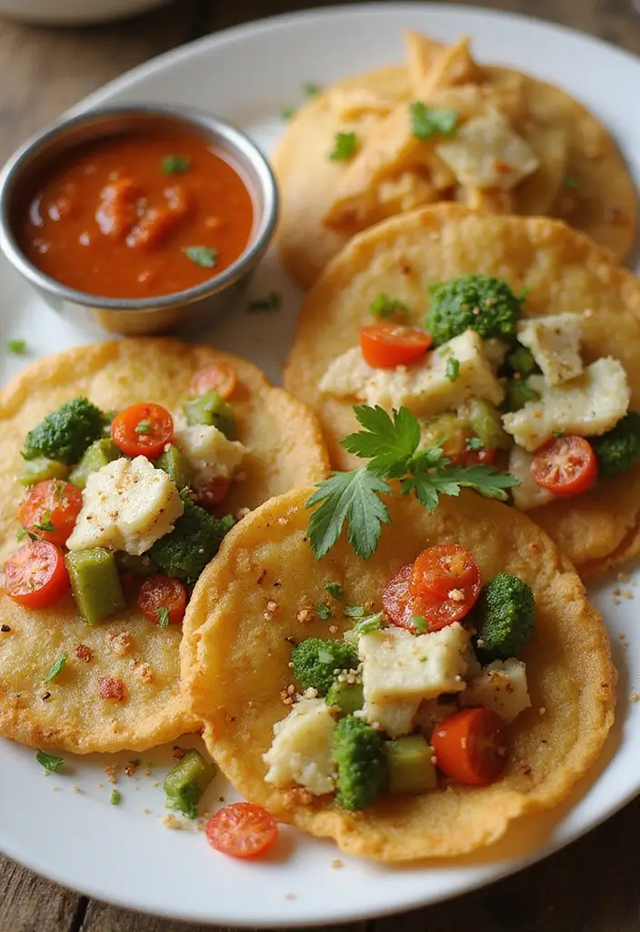 25 Indian Vegetarian Dishes Recipes You’ll Want to Try 25 25 Indian Vegetarian Dishes Recipes You’ll Want to Try - 25. Sev Puri