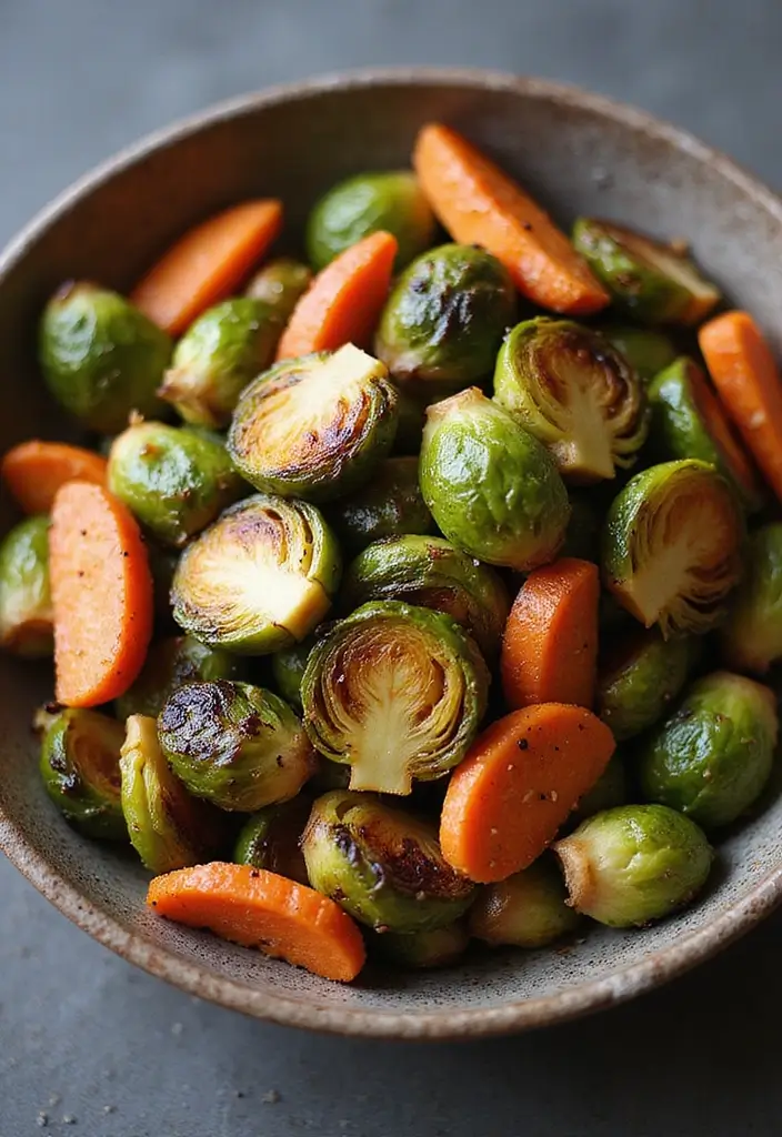 25 Low Carb Vegetarian Recipes That Taste Amazing 12 25 Low Carb Vegetarian Recipes That Taste Amazing - 12. Roasted Brussels Sprouts and Carrots