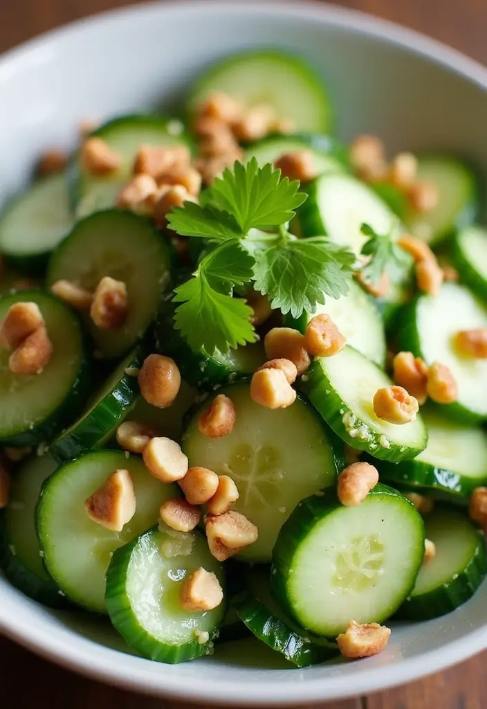 25 Low Carb Vegetarian Recipes That Taste Amazing 15 25 Low Carb Vegetarian Recipes That Taste Amazing - 15. Thai Cucumber Salad