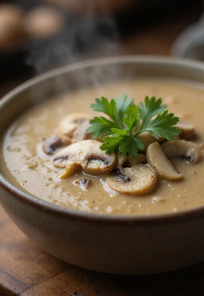 25 Low Carb Vegetarian Recipes That Taste Amazing 5 25 Low Carb Vegetarian Recipes That Taste Amazing - 5. Creamy Mushroom Soup